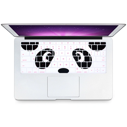 cute fonts images animal design custom silicone keyboard cover for macbook 12 inch for macbook pro 2016 touch bar US version
