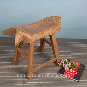 chinese fish shape wood stool