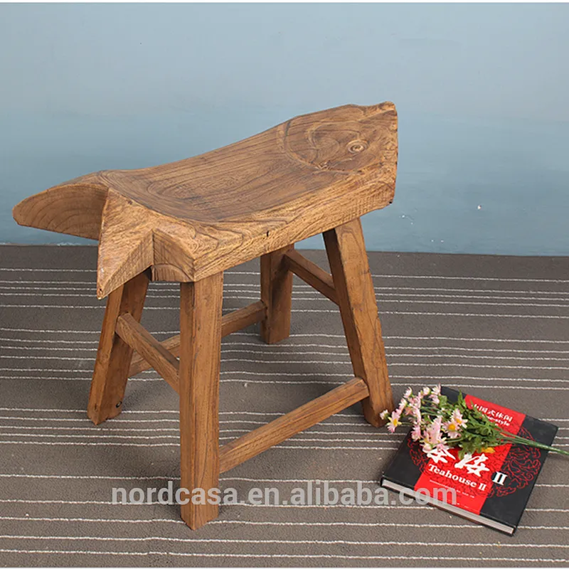 chinese fish shape wood stool