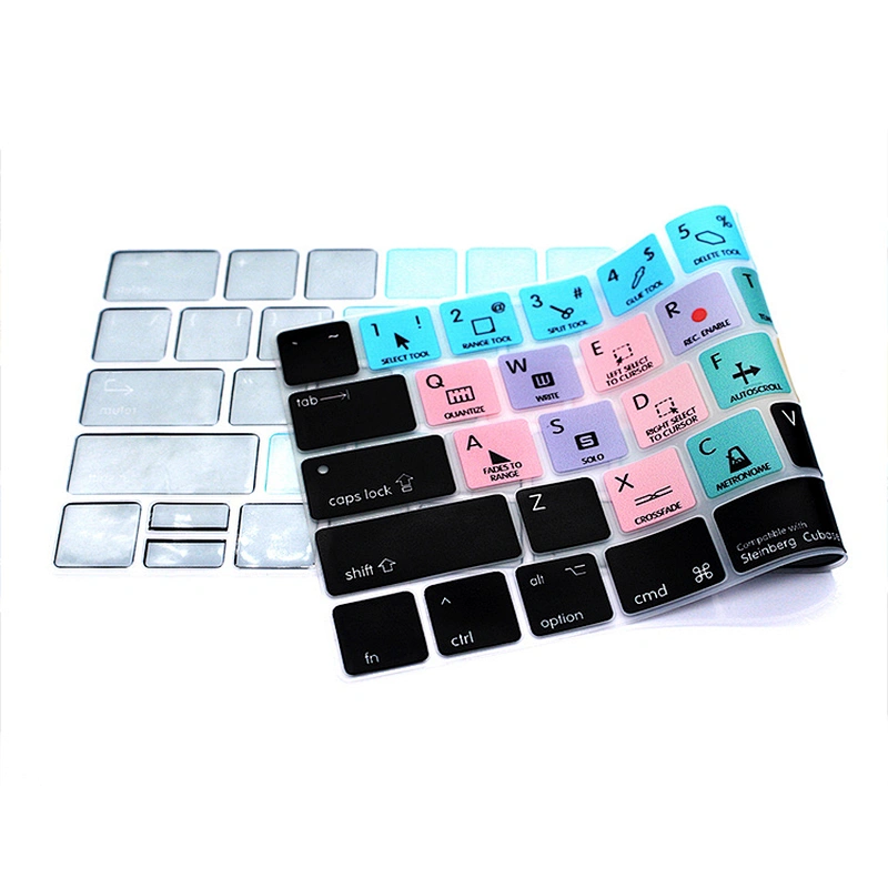 Ali baba Website Waterproof Steinberg Cubase Shortcuts Silicone Keyboard Skins for MacBook Pro Touch A1706 A707 Display
