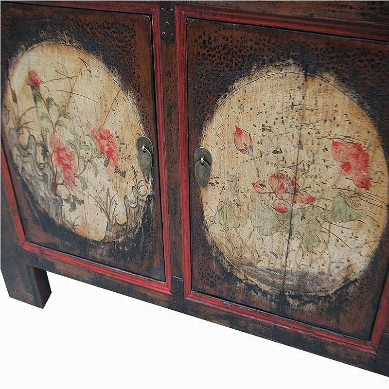 oriental distressed painted furniture for stores use