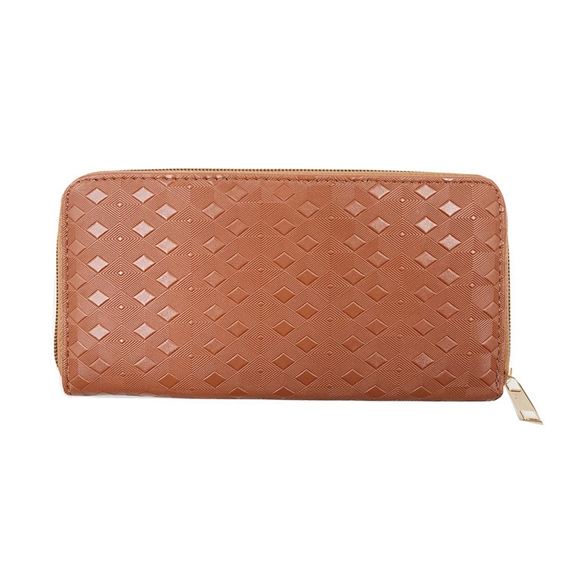 2019 OEM New Style Fashion Women Around Travel Zip Wallet Leather