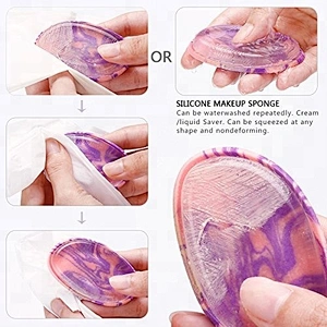 Face egg foundation beauty sponge cosmetic makeup silicone sponge cheap non-latex powder shaped blending konjac puff