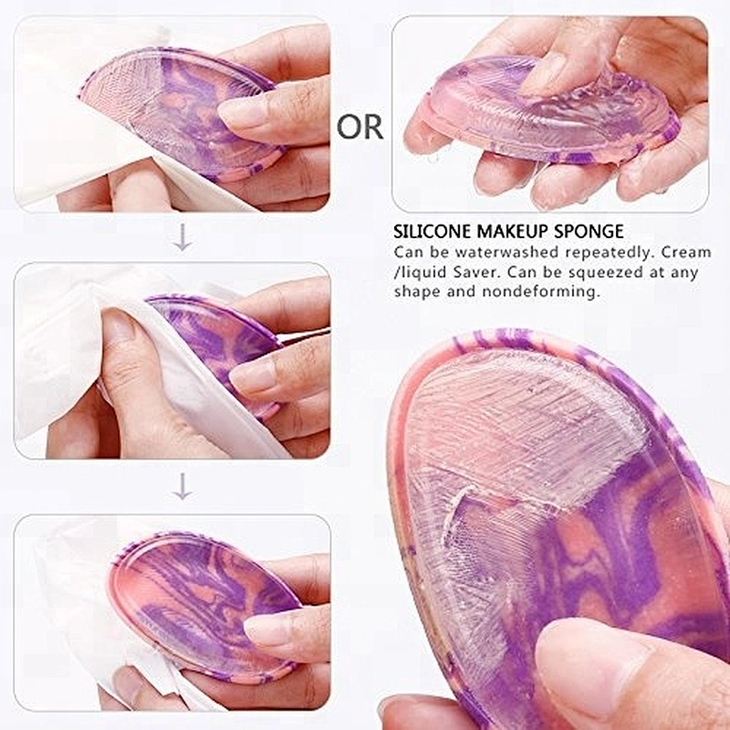 Face egg foundation beauty sponge cosmetic makeup silicone sponge cheap non-latex powder shaped blending konjac puff