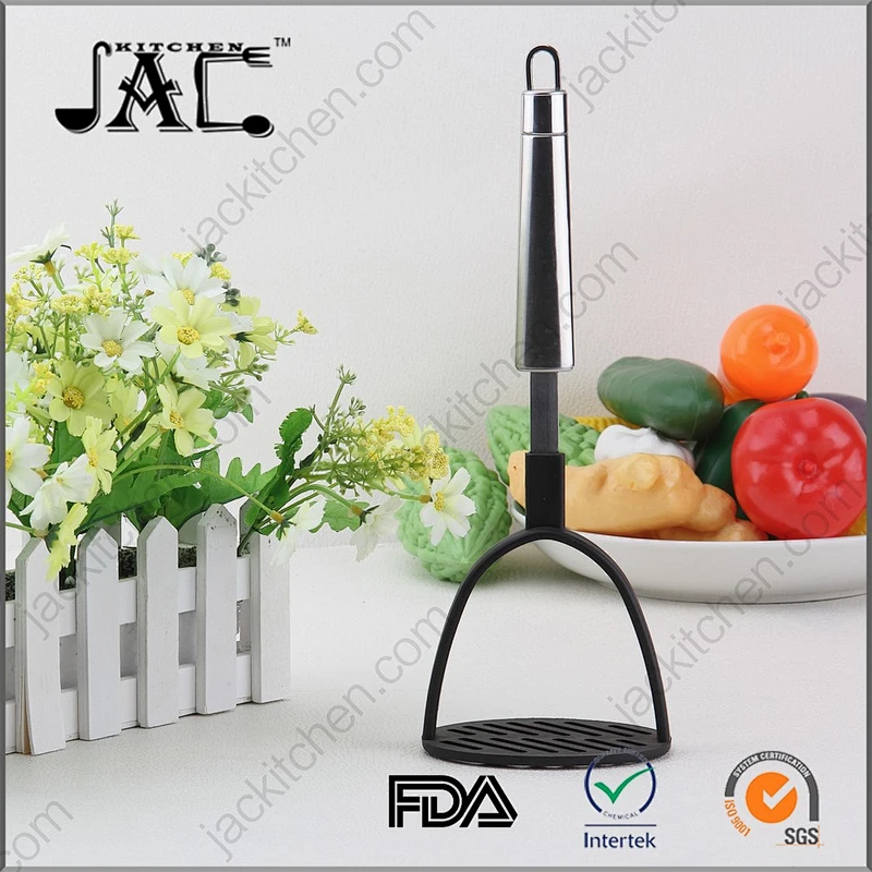 Manual Nylon Potato Food Masher with Stainless Steel Handle