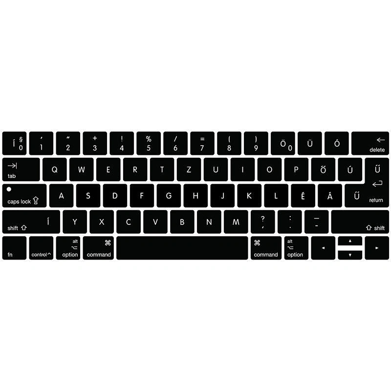 Hungarian Letter Silicone custom keyboard skin Keyboard Cover laptop skin For macbook pro 13 inch touch bar keyboard skin