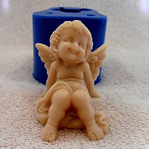 Smiling angel Soap silicone mold for making Baby soap and candles silicone mould