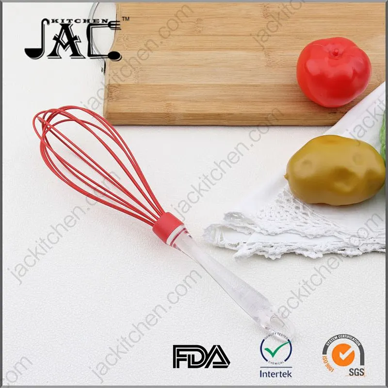 Safe Stainless Steel Colorful Silicone Whisk