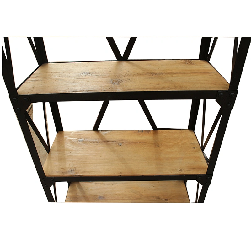 Retro used wood vintage Industrial Storage Metal Furniture