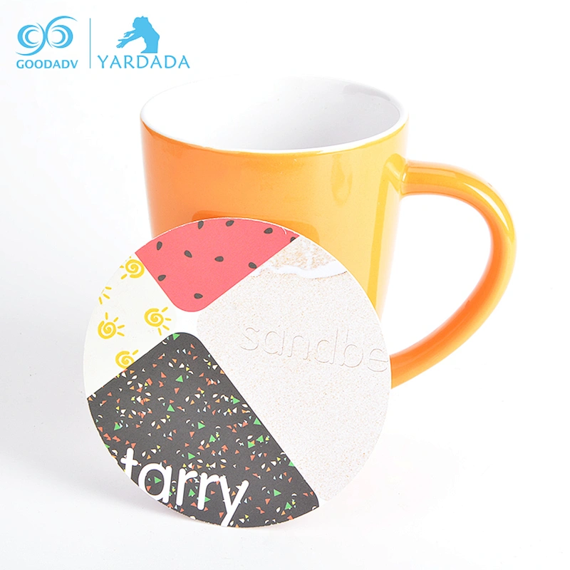 Fashion simple design beer cup coaster,custom drinks coaster