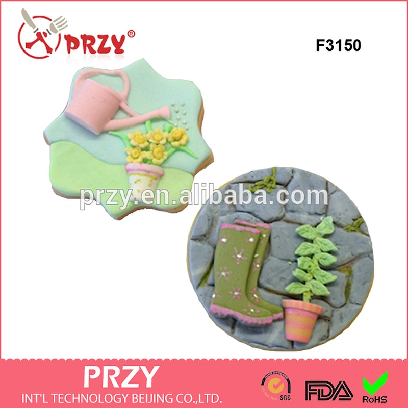 F2650 Wholesale stone surface silicone molds for cake decorating