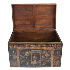 2016 chinese antique furniture Beijing & reproduction painted trunk box