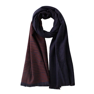 Square Silk Scarves Block Printed Silk Saree Knitted Scarf