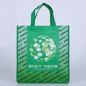 Green portable shopping bag non-woven wholesale