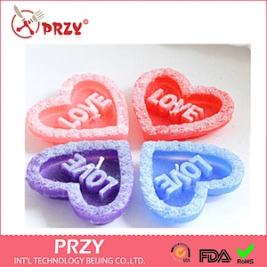 LOVE candle mould romantic heart
