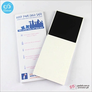 Guangzhou factory cheap custom refrigerator paper magnet fridge memo note pad