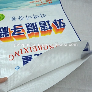 Customized 25kg laminated pp woven fabric wall putty cement packing bag for industrial