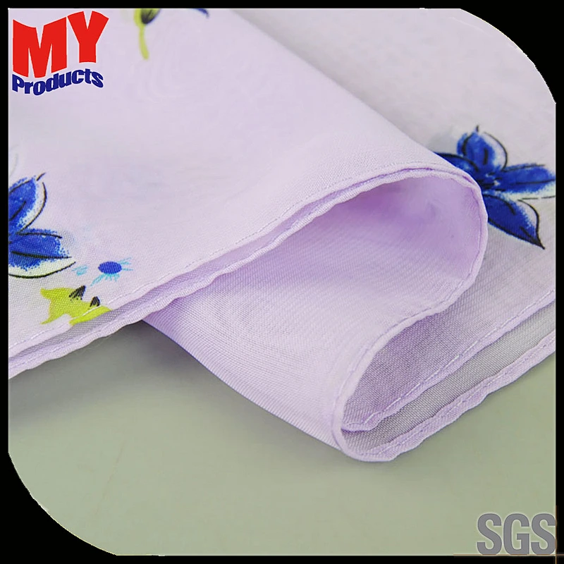 Silk Scarf Printing Materials Woman Camel Printed Scarf Embroidery Hijabarab Tudung Hijab