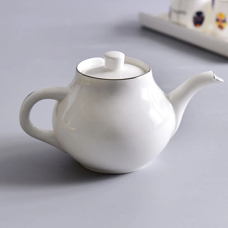 Beatiful porcelain cold water bottle with 6pcs teacup sets for home