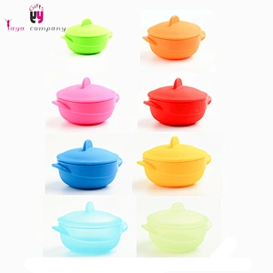 Kitchen Accessory Tool Eco-friendly Silicone Noodles Salad Bowl With Lids