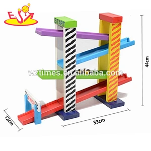 wholesale fashion baby wooden car slide rail most popular children wooden car slide rail W04E011