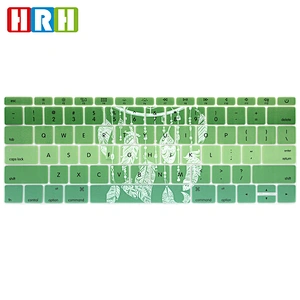 Customized Dreamcatcher Printing custom silicone keyboard cover English keyboard skin for mac book skins 12 A1534 A1708