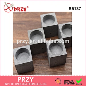 S5137 Candlestick silicone concrete molds silicone cast concrete mold silicone molds for wholesale