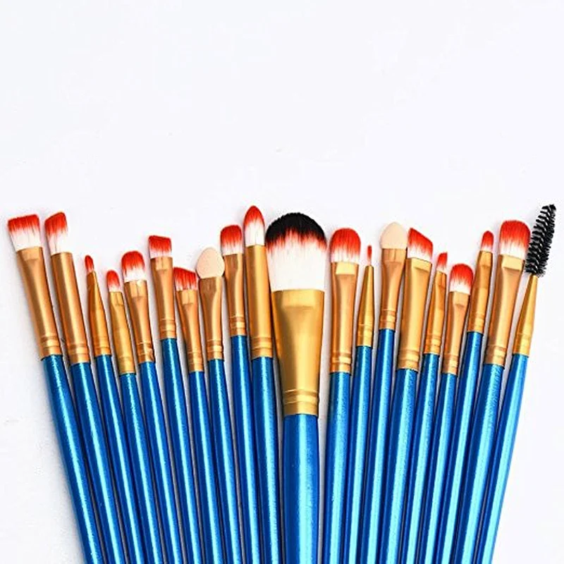20pcs Makeup Brush Set Tools Perfect Application For Eyebrow/Blush/Foundation/Contour Make-up Toiletry Kit