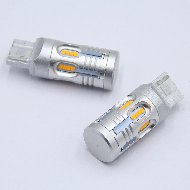 キャンバス熱い販売T20 28smd * 2020 csp自動車車のブレーキライトターンランプledミニライト25ワット