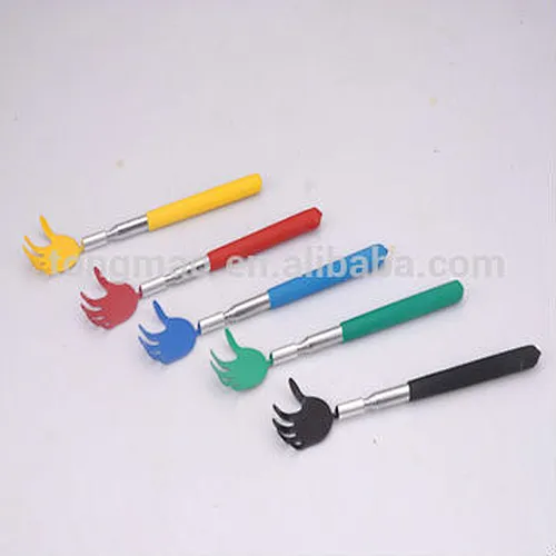 Handheld Extendable Stainless Steel Colorful Hand Shape Back Scratcher