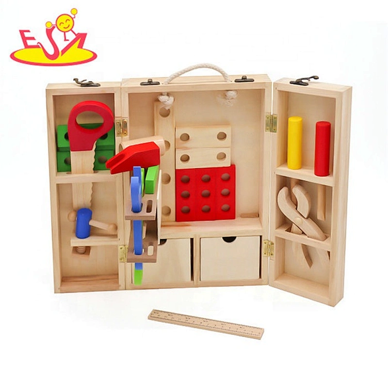 Top sale educational play wooden toy tool set for children W03D103B