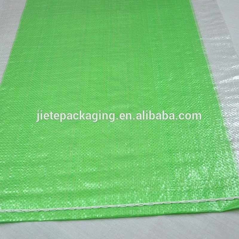 Natural high quality green fashion pp woven packaging bags