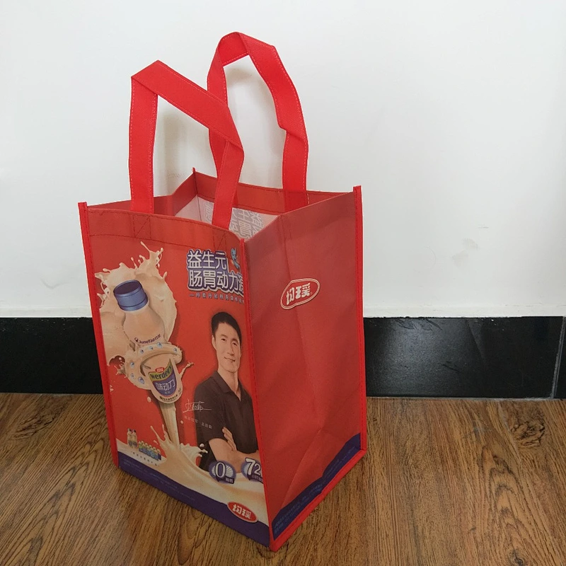 Superior quality wholesale customized red pp non woven shopping bag