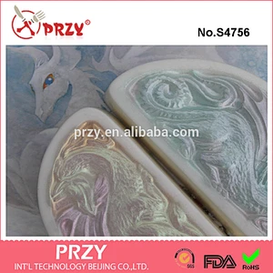 S4756 Dragon soap molds silicone 2d soap mold silicone mold for soap