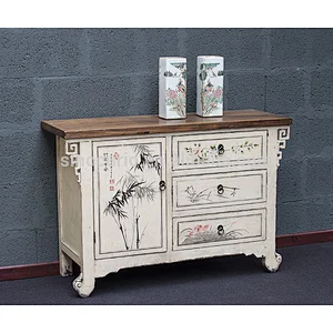 2017 wholesale furniture China living room set painted cabinet
