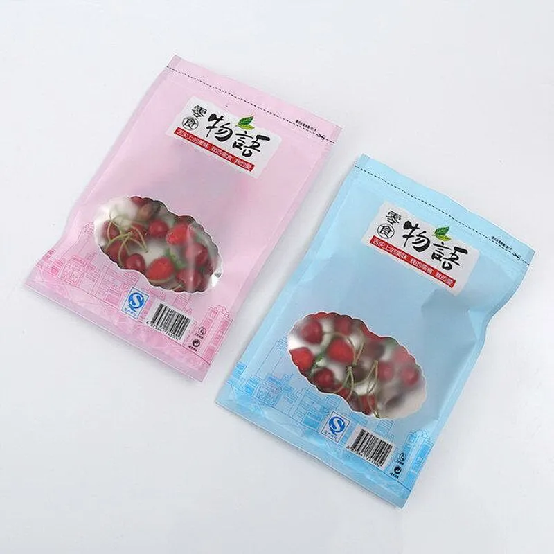 Custom wholesale pink ,blue snacks package