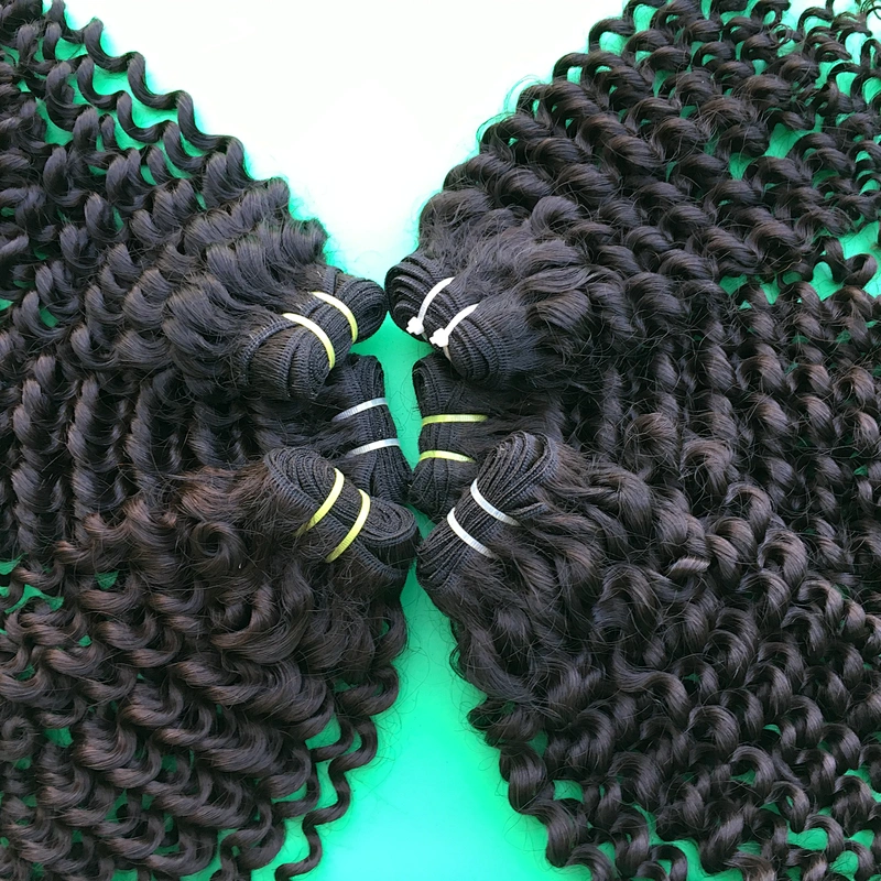 No Shedding no tangle raw indian curly hair cuticle aligned indian hair wholesale indian temple hair