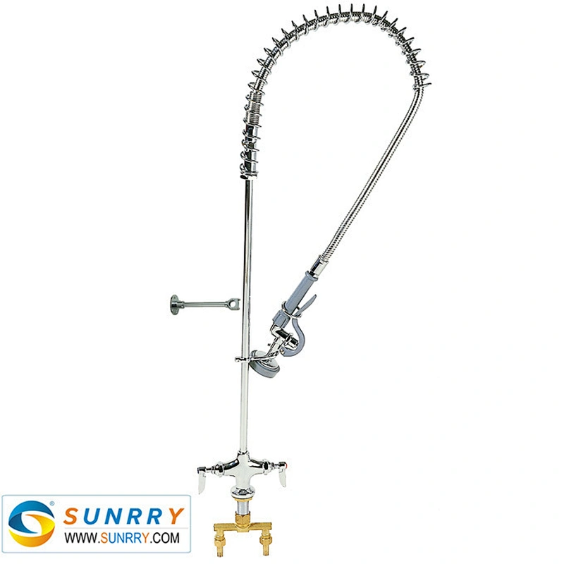 High pressure stainless steel electric water heater faucet installed on the sink