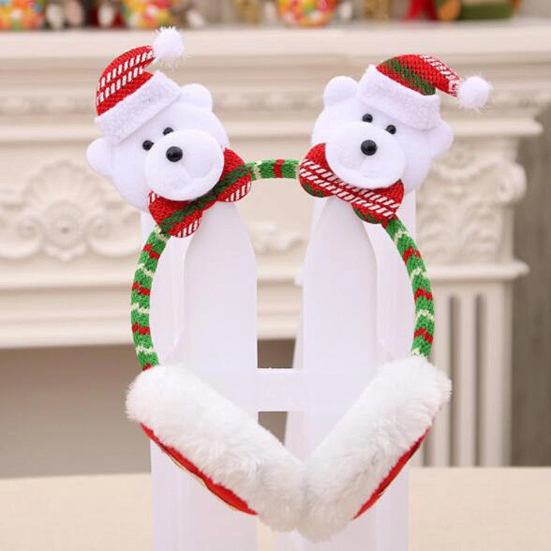 2018 Factory Stock New Product Christmas Headband Deer Reindeer Antlers Christmas Ear Sleeve Christmas Party Decor Head Hoop