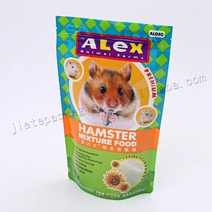 Plastic baby and pet toy packaging bag with hang hole,lovely plastic toy bag