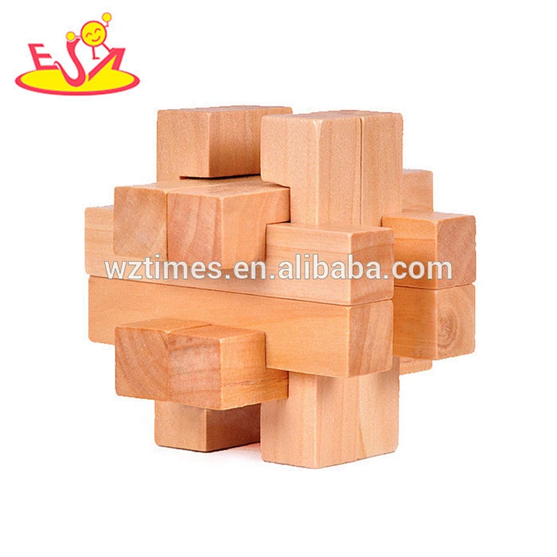 Wholesale hottest sale wooden interlocking toy for children's training W11C039