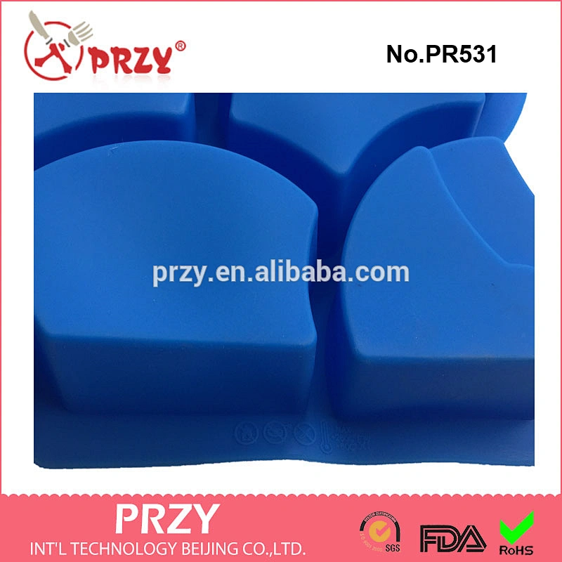 PR531 Rabbit porous silicone cake pan, Eco-Friendly silicone mold, cake tools