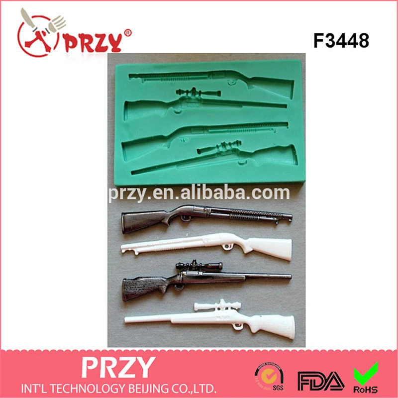 PRZY Rifle silicone molds cake decorating tools food grade mold-F3448