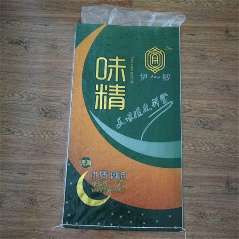 Factory sale customized design printing plastic PP woven gourmet powder packing bag
