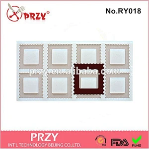 high quality square shape silicone chocolate mold