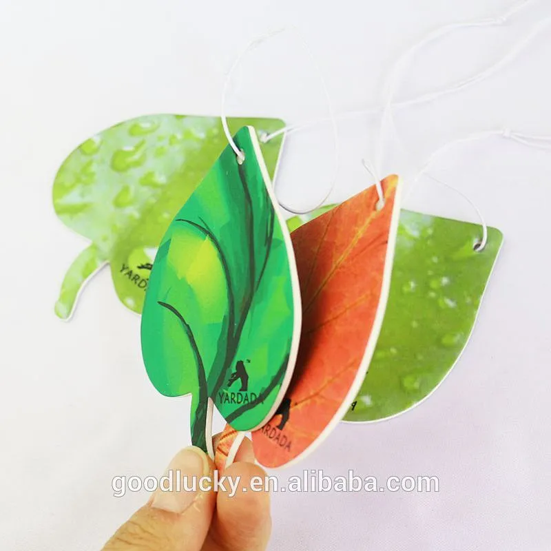 custom desgin hanging perfume paper car air freshener