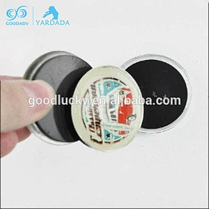 Promotional custom round blank clear crystal glass fridge magnet wholesale
