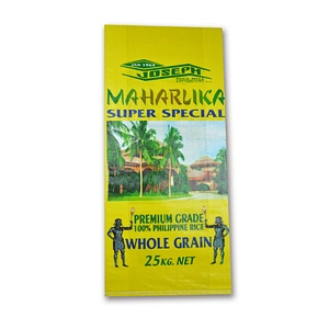 PP woven sack bags with color printing for packing hybrid rice seed 25kg