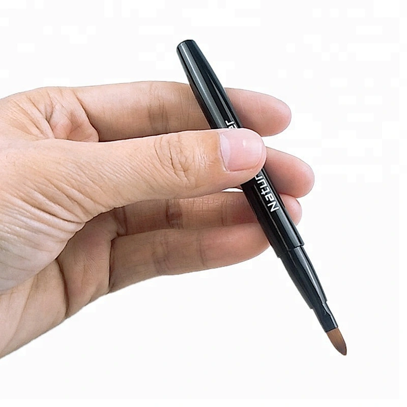 Professional Synthetic Hair Retractable Lip Makeup Brush Private Label Retractable Makeup Brush Lip Brush