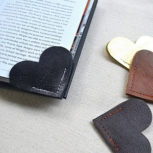 Leather Heart Bookmark